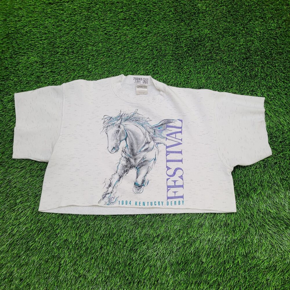 Vintage Horse Cropped Sweatshirt